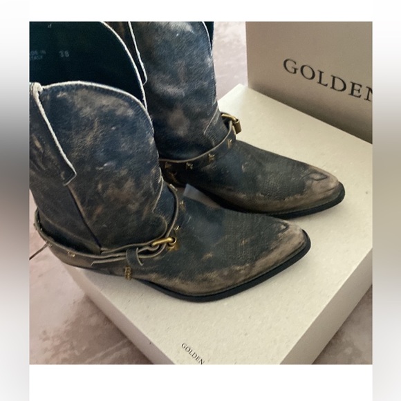 Brand new 🌞❤️🤩Golden Goose Cowboy Boots Wish Star Low - Picture 6 of 9
